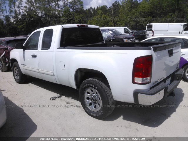 2GTEC19C281225424 - 2008 GMC SIERRA C1500 WHITE photo 3