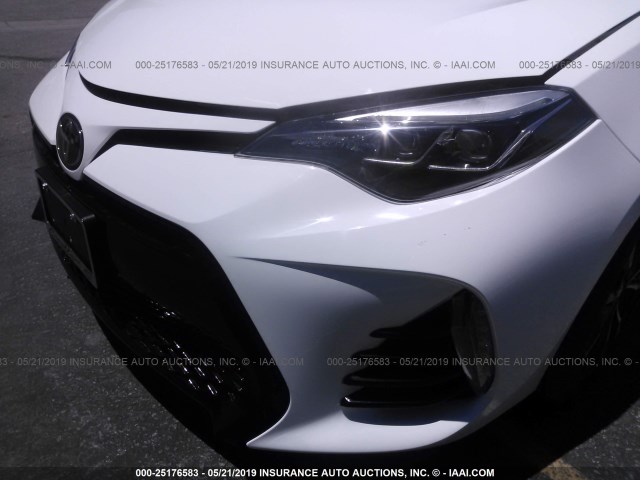 5YFBURHE9JP748786 - 2018 TOYOTA COROLLA L/LE/XLE/SE/XSE WHITE photo 6