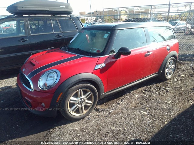 WMWZG3C55CTY31814 - 2012 MINI COOPER S CLUBMAN RED photo 2