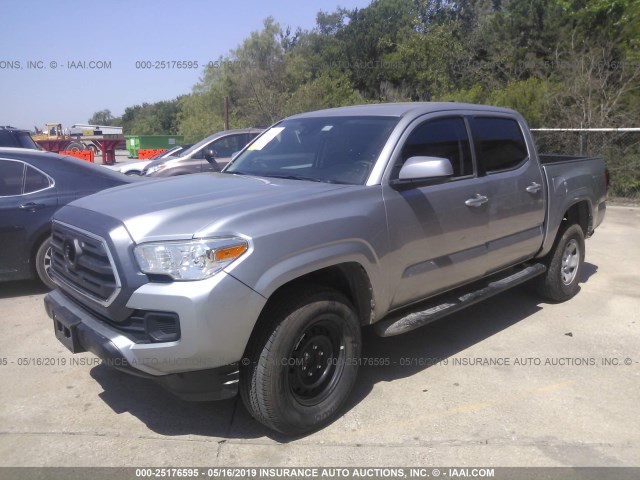 5TFAX5GN0JX112224 - 2018 TOYOTA TACOMA GRAY photo 2