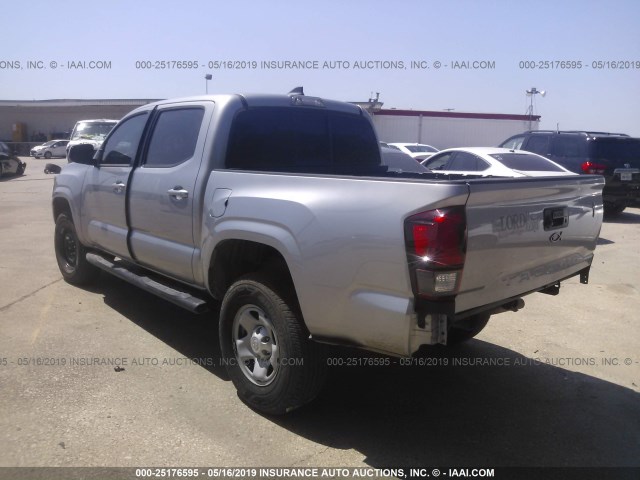 5TFAX5GN0JX112224 - 2018 TOYOTA TACOMA GRAY photo 3