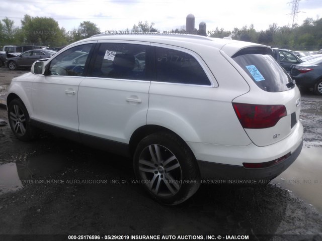 WA1AY74L99D022430 - 2009 AUDI Q7 WHITE photo 3