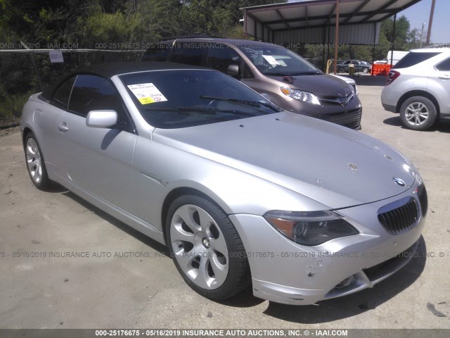 WBAEK13486CN77528 - 2006 BMW 650 SILVER photo 1