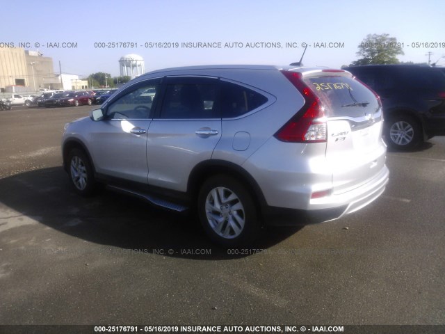 2HKRM4H7XFH656853 - 2015 HONDA CR-V SILVER photo 3