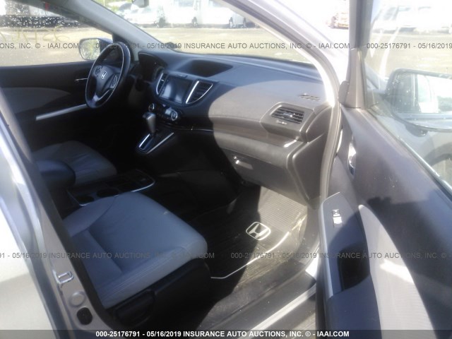 2HKRM4H7XFH656853 - 2015 HONDA CR-V SILVER photo 5