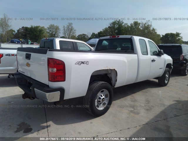 1GC2KVCG3DZ230089 - 2013 CHEVROLET SILVERADO WHITE photo 4