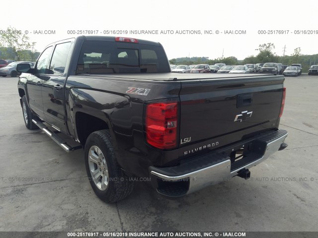 3GCUKREC1FG455348 - 2015 CHEVROLET SILVERADO GRAY photo 3