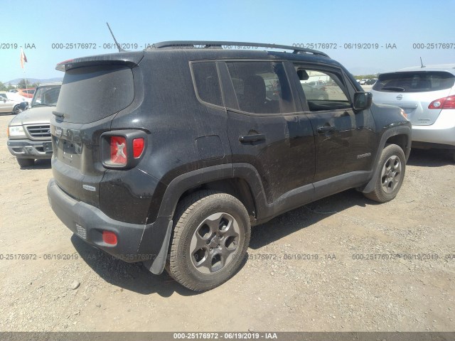 ZACCJABH0FPB71370 - 2015 JEEP RENEGADE LATITUDE BLACK photo 4