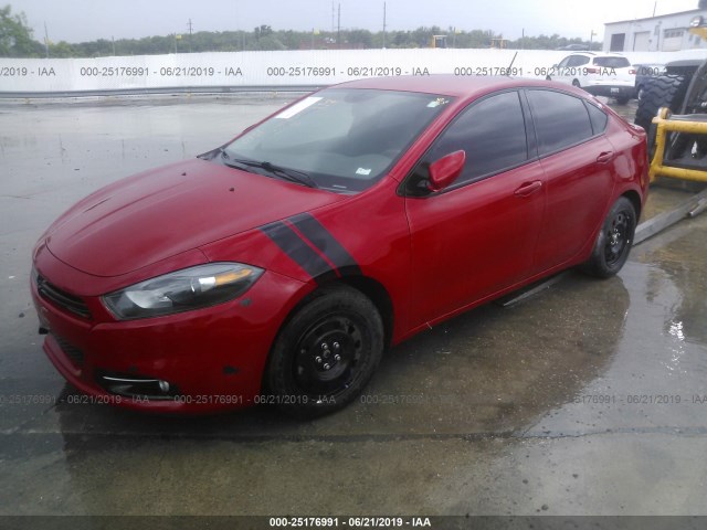 1C3CDFBA9DD344813 - 2013 DODGE DART SXT RED photo 2