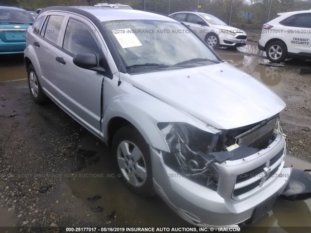 1B3HB28B67D376981 - 2007 DODGE CALIBER SILVER photo 1