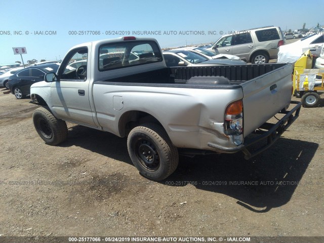 5TENL42N01Z819377 - 2001 TOYOTA TACOMA GRAY photo 3