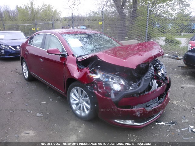 1G4GB5G34EF123967 - 2014 BUICK LACROSSE RED photo 1