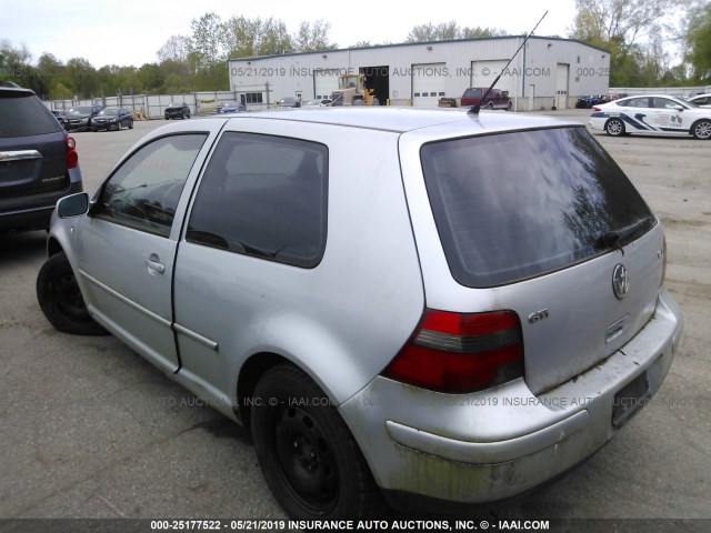 9BWDE61JX24001025 - 2002 VOLKSWAGEN GTI 337 SILVER photo 3