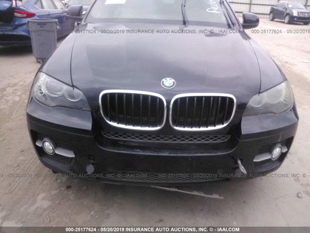 5UXFG2C5XBLX07874 - 2011 BMW X6 XDRIVE35I BLACK photo 6