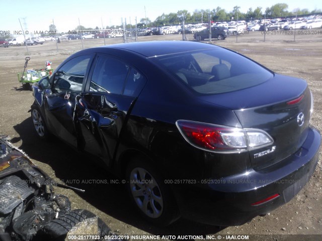 JM1BL1U77D1793438 - 2013 MAZDA 3 I BLACK photo 3