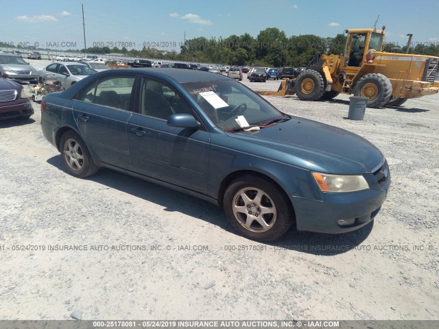 5NPEU46F26H149289 - 2006 HYUNDAI SONATA GLS/LX TURQUOISE photo 1