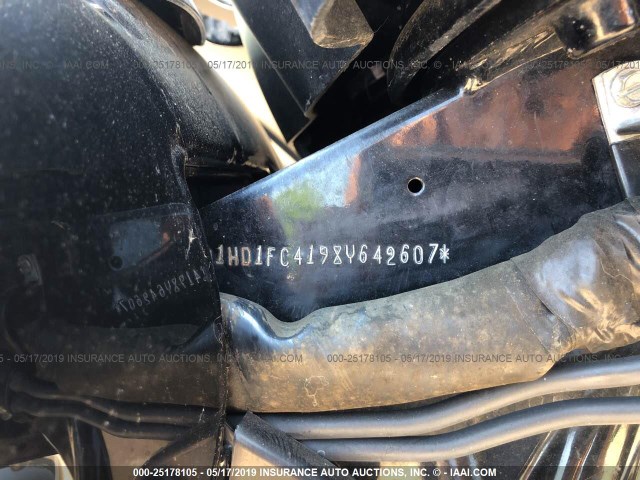 1HD1FC4198Y642607 - 2008 HARLEY-DAVIDSON FLHTCUI BLACK photo 10