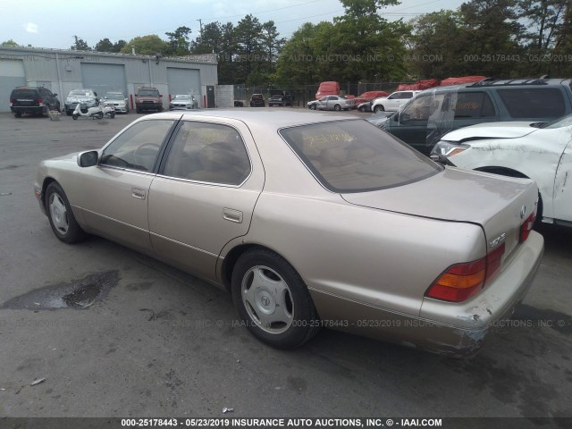 JT8BH28F6W0135416 - 1998 LEXUS LS 400 GOLD photo 3