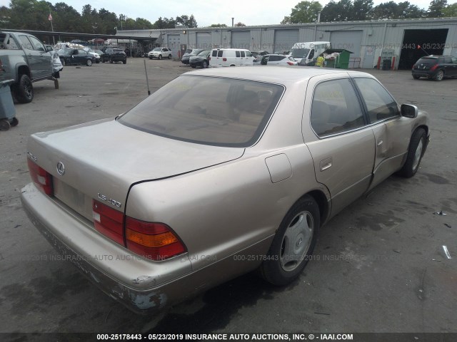 JT8BH28F6W0135416 - 1998 LEXUS LS 400 GOLD photo 4