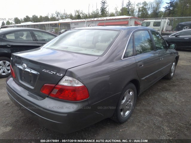 4T1BF28B34U389039 - 2004 TOYOTA AVALON XL/XLS GOLD photo 4