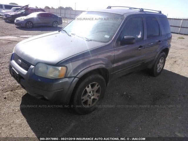 1FMCU941X4KA54923 - 2004 FORD ESCAPE LIMITED GRAY photo 2