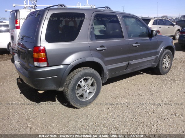 1FMCU941X4KA54923 - 2004 FORD ESCAPE LIMITED GRAY photo 4