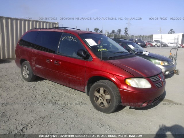 2D4GP44L95R219271 - 2005 DODGE GRAND CARAVAN SXT MAROON photo 1