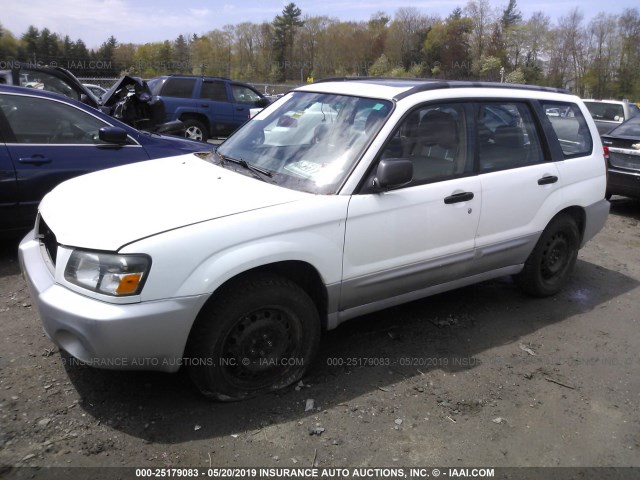 JF1SG67645H734446 - 2005 SUBARU FORESTER 2.5XS LL BEAN WHITE photo 2