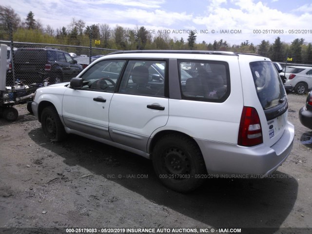 JF1SG67645H734446 - 2005 SUBARU FORESTER 2.5XS LL BEAN WHITE photo 3