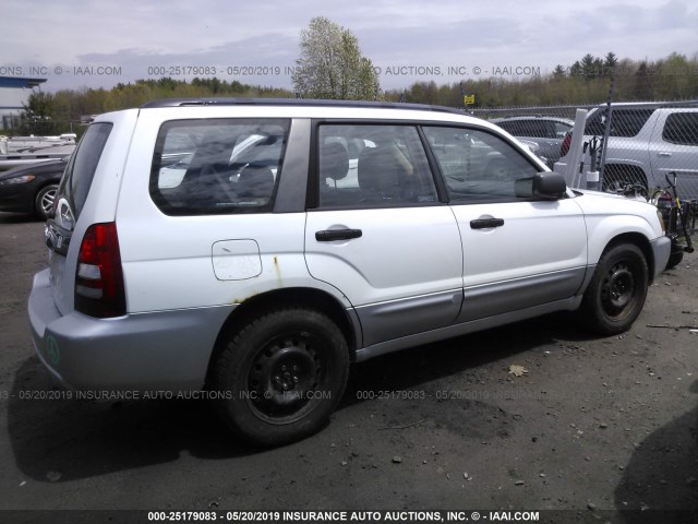 JF1SG67645H734446 - 2005 SUBARU FORESTER 2.5XS LL BEAN WHITE photo 4