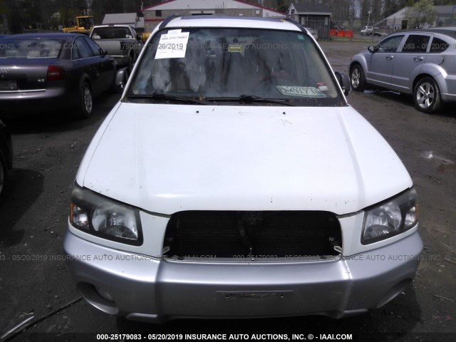 JF1SG67645H734446 - 2005 SUBARU FORESTER 2.5XS LL BEAN WHITE photo 6