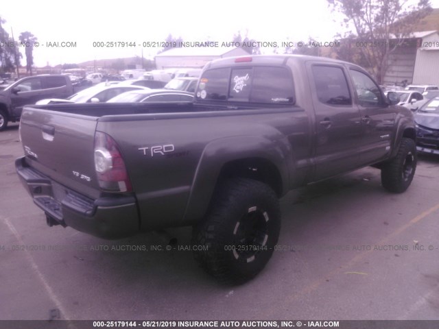 3TMMU52NX9M008421 - 2009 TOYOTA TACOMA DOUBLE CAB LONG BED Dark Brown photo 4