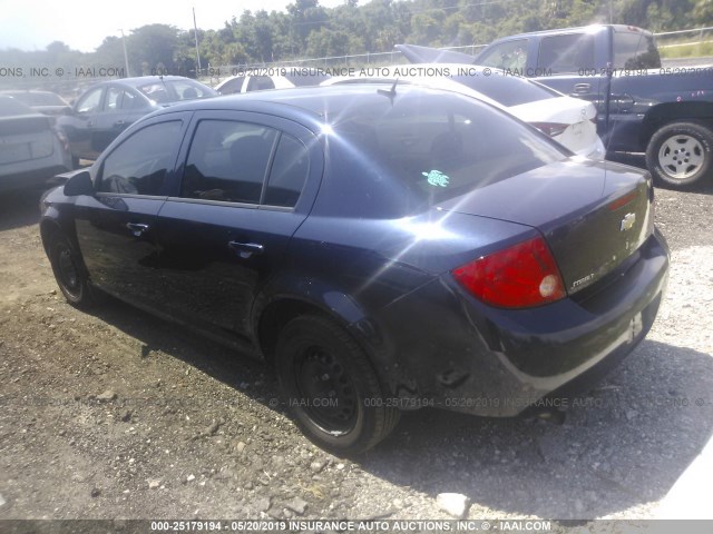 1G1AB5F54A7180857 - 2010 CHEVROLET COBALT LS Dark Blue photo 3