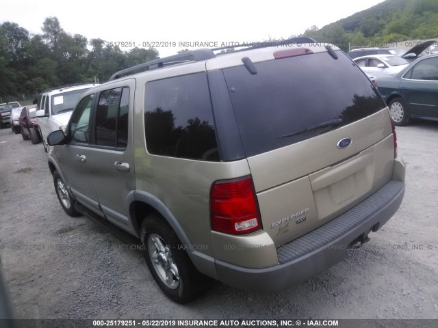 1FMZU73E72ZB05088 - 2002 FORD EXPLORER XLT Champagne photo 3