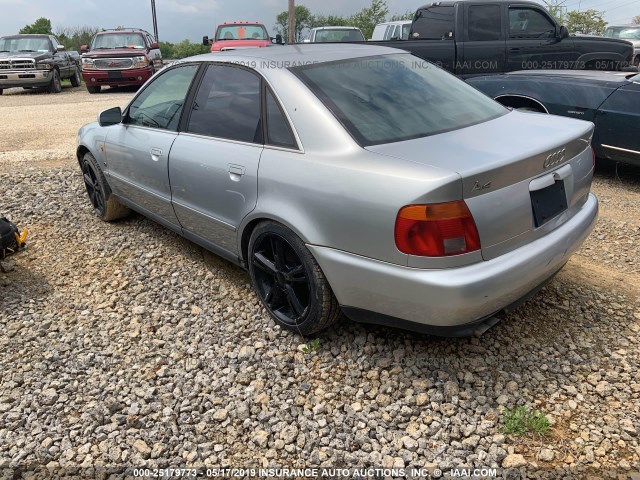 WAUEA88D8VA097200 - 1997 AUDI A4 2.8 QUATTRO SILVER photo 3