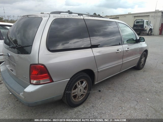 2FMZA52225BA56295 - 2005 FORD FREESTAR SEL GRAY photo 4