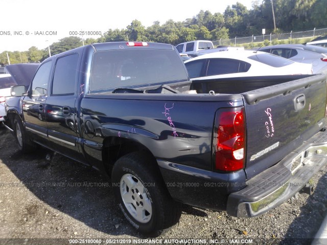 2GCEC13T361117593 - 2006 CHEVROLET SILVERADO C1500 Dark Blue photo 3