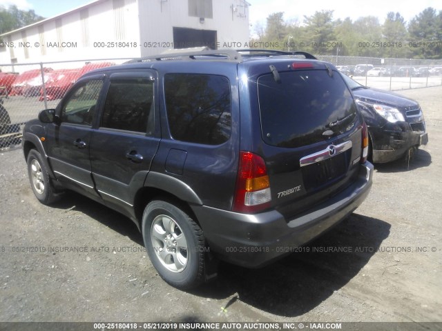 4F2CZ94193KM56274 - 2003 MAZDA TRIBUTE LX BLUE photo 3