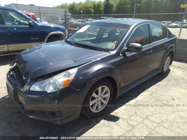 4S3BMBC6XB3227982 - 2011 SUBARU LEGACY 2.5I PREMIUM GRAY photo 2