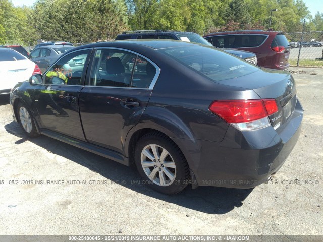 4S3BMBC6XB3227982 - 2011 SUBARU LEGACY 2.5I PREMIUM GRAY photo 3