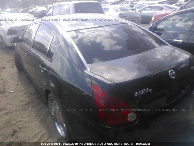 1N4BA41E26C858557 - 2006 NISSAN MAXIMA SE/SL BLACK photo 3