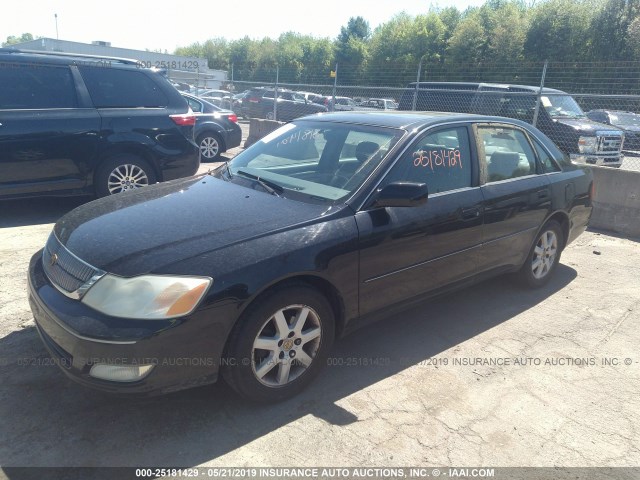 4T1BF28B61U147762 - 2001 TOYOTA AVALON XL/XLS BLACK photo 2