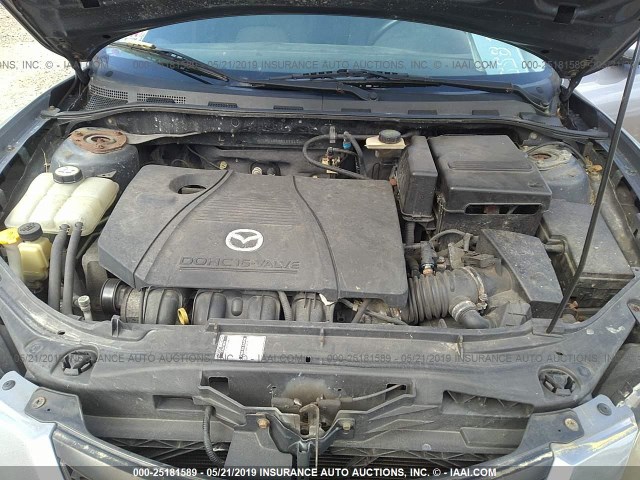 JM1BK12F251273100 - 2005 MAZDA 3 I GRAY photo 10