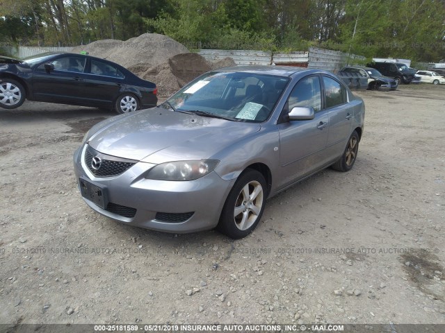 JM1BK12F251273100 - 2005 MAZDA 3 I GRAY photo 2