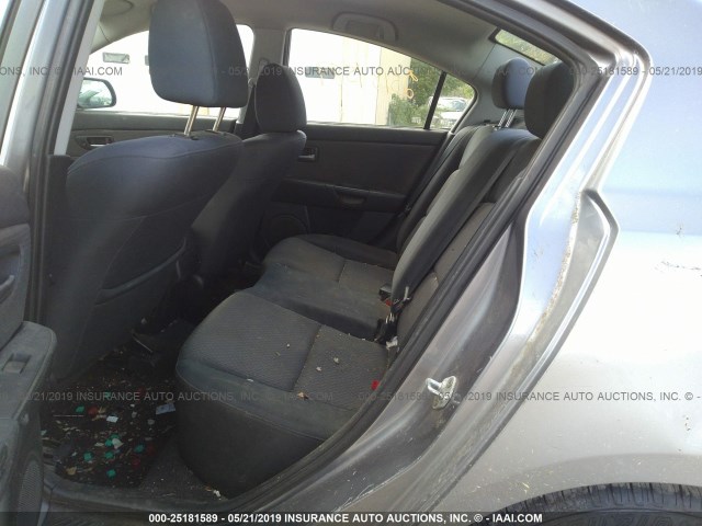 JM1BK12F251273100 - 2005 MAZDA 3 I GRAY photo 8