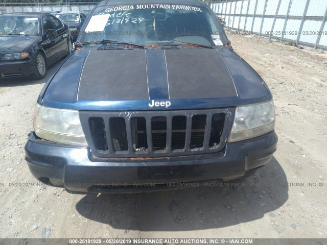 1J4GW48N61C532884 - 2001 JEEP GRAND CHEROKEE LAREDO 蓝色 照片 6