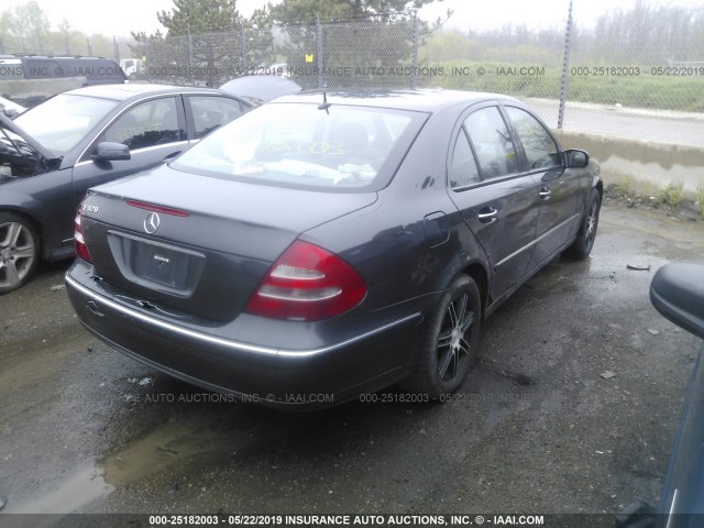 WDBUF65J43X111018 - 2003 MERCEDES-BENZ E 320 GRAY photo 4