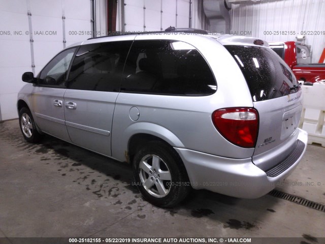 2D4GP44L96R654177 - 2006 DODGE GRAND CARAVAN SXT SILVER photo 3