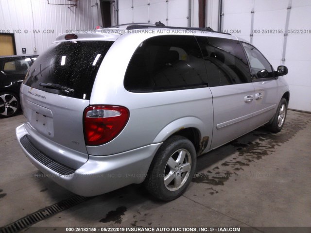 2D4GP44L96R654177 - 2006 DODGE GRAND CARAVAN SXT SILVER photo 4