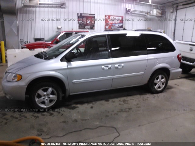 2D4GP44L96R654177 - 2006 DODGE GRAND CARAVAN SXT SILVER photo 6